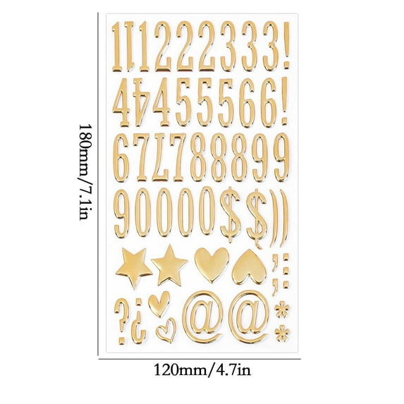English Letter Stickers Gold Letter Stickers Small Gold Alphabet Self Adhesive Glitter Graduation Cap Stickers for Gift Scrapbooks Greeting Cards Arts Craft