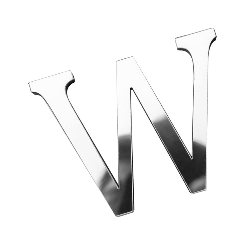 English Letters Acrylic Mirror Surface Wall Sticker 3D Acrylic Alphabet