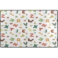 thumbnail image 1 of English Letters Area Rugs Colorful Large Non-Slip Floor Mat Decorative Carpets Doormat for Kitchen Living Dining Dorm Playing Room Bedroom 60 x 39inch, 1 of 7