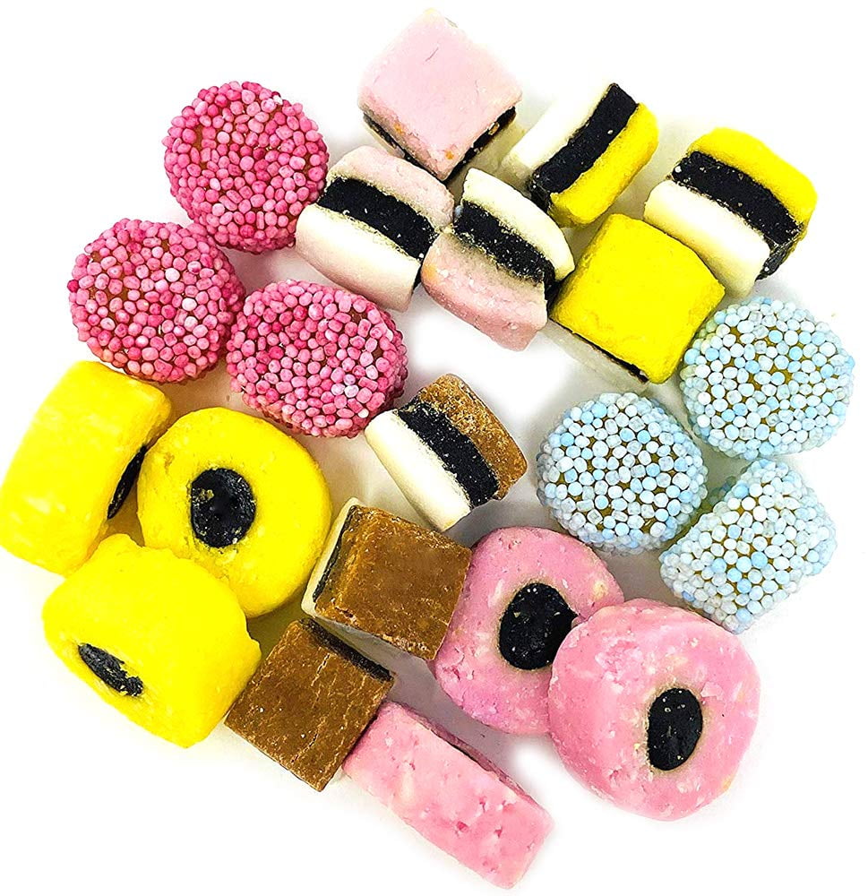 English Licorice Allsorts Gustaf's Candy 2 Pounds