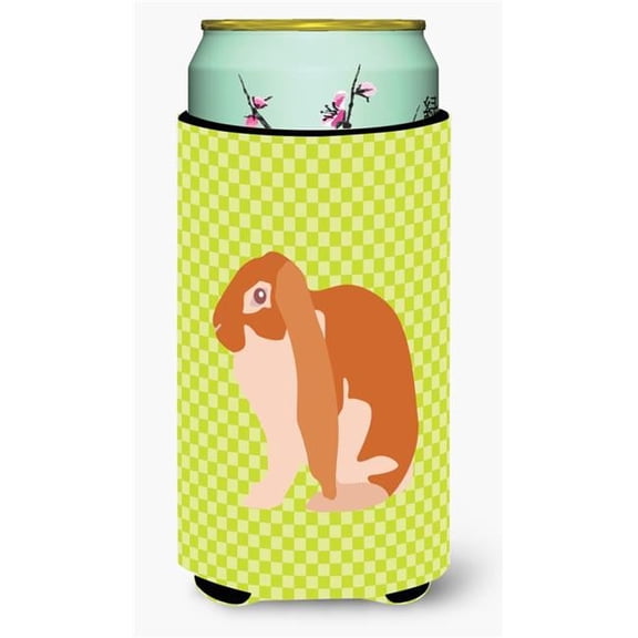 English Lop Rabbit Green Tall Boy Beverage Insulator Hugger