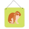thumbnail image 1 of English Lop Rabbit Green Wall or Door Hanging Prints, 6 x 6 in., 1 of 1
