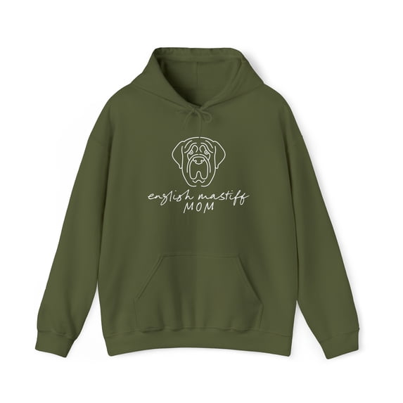 English Mastiff Dog Mom Hoodie, Gifts, Hooded Sweatshirt