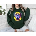 thumbnail image 1 of English Mastiff Pet Lover Dog Breed Gentle Giant Animal Art Graphic Hoodie, for men & women, up to size 5XL, 1 of 3