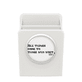 thumbnail image 1 of English Motto Self Motivation Desk Pencil Holder Cup Pen Organizer, 1 of 4