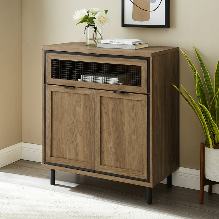 Metal and sale wood accent cabinet