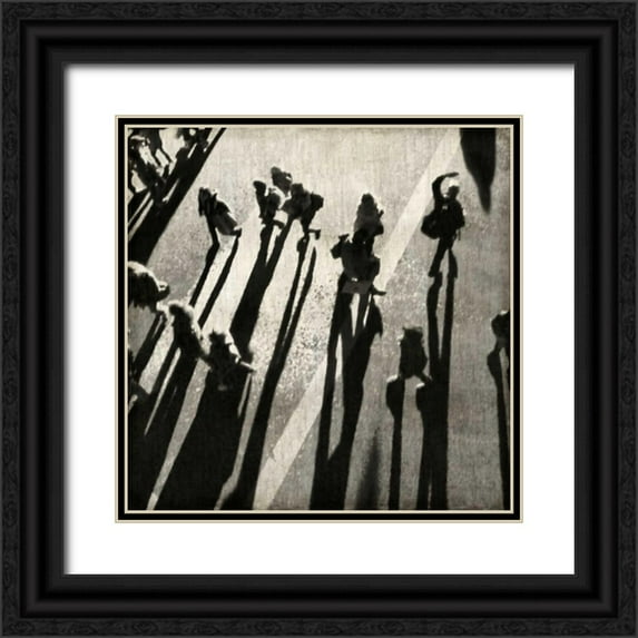 English, Paul 15x15 Black Ornate Wood Framed with Double Matting Museum Art Print Titled - Pedestrian II