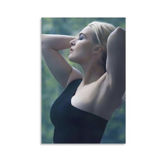 English Philanthropists Actress Kate Winslet Retro Sexy Poster Artworks Picture Print Poster Wall Art Painting Canvas Gift Decor Home Posters Decorative 12x18inch(30x45cm)