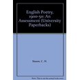 thumbnail image 1 of Pre-Owned English Poetry, Nineteen Hundred to Nineteen Fifty : An Assessment 9780416321005 Used, 1 of 1