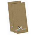 thumbnail image 1 of English Pointer Easter Tan Embroidered Towel Set of 2, 1 of 1