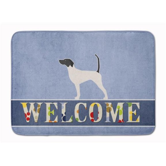 English Pointer Welcome Machine Washable Memory Foam Mat