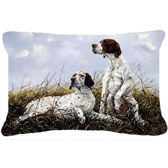English Pointer by Michael Herring Fabric Decorative Pillow