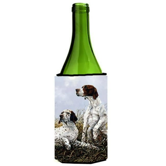 English Pointer by Michael Herring Wine Bottle Can cooler Hugger