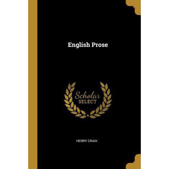 English Prose Paperback