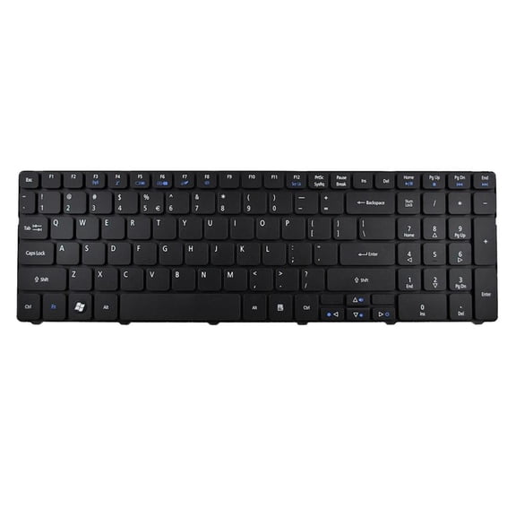 English QWERTY Keyboard Replacement Keyboard Replacement Keyboard for N55S 5742G 5740G Laptop