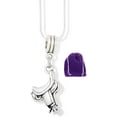 thumbnail image 1 of English Riding Horse Saddle Charm Snake Chain Necklace, 1 of 4