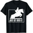 thumbnail image 1 of English Riding Hunter Jumper Girl Riding Horse Funny Creative Graphic T-Shirt, 1 of 3