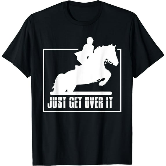 English Riding Hunter Jumper Girl Riding Horse Funny Creative Graphic T-Shirt