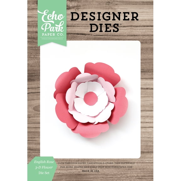 English Rose 3-D Flower Large Die Set