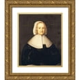 thumbnail image 1 of English School 26x31 Gold Ornate Wood Framed with Double Matting Museum Art Print Titled - Portrait of Lady Elisabeth Cromwell, 1 of 4