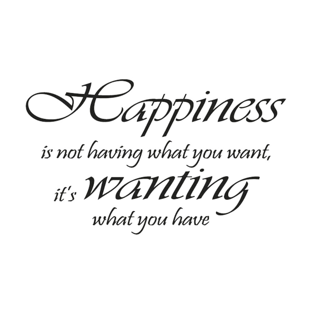 English Sentence PVC Wallpaper Art Sticker for Bedroom Living Room