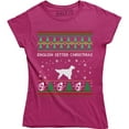 thumbnail image 1 of English Setter Christmas Funny Animal Lover Xmas Gift Women Ugly T-Shirt, 1 of 4