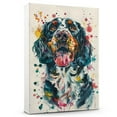 thumbnail image 1 of English Setter Dog Wall Art Animal Oil Painting On Canvas Poster Dog Watercolor Colorful Cute Dogs Aesthetic Room Decor Canvas Poster Unframe 8x12 inch, 1 of 6