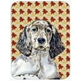 thumbnail image 1 of English Setter Fall Leaves Portrait Glass Cutting Board- Large, 1 of 1