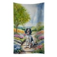 thumbnail image 1 of English Setter Spring Path Kitchen Towel, 1 of 6