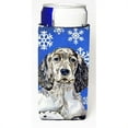 thumbnail image 1 of English Setter Winter Snowflakes Holiday Michelob Ultra bottle sleeves For Slim Cans - 12 oz., 1 of 1