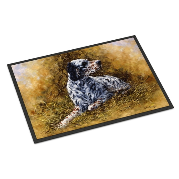 English Setter by Michael Herring Door Mat