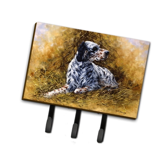 English Setter by Michael Herring Leash or Key Holder