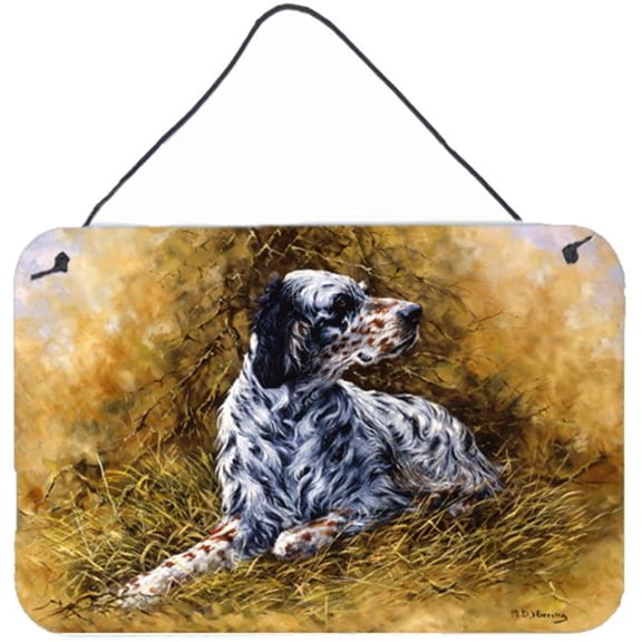 English Setter by Michael Herring Wall or Door Hanging Prints