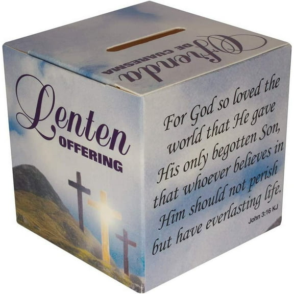 English Spanish Lenten Easter Offering Self-Denial Donation Boxes Pkg of 50