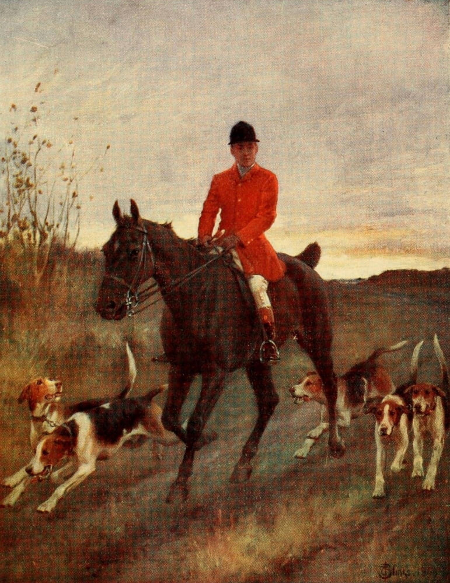 English Sport 1903 Stragglers Canvas Art - Thomas Blinks (24 x 36)