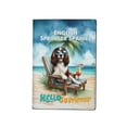 thumbnail image 1 of English Springer Spaniel Hello Summer Beach Theme with Sunglasses and Tropical Cocktail Travel Passport Wallet Springers Dog Lover Gifts PU Leather Passport Holder Cover - 00009, 1 of 5