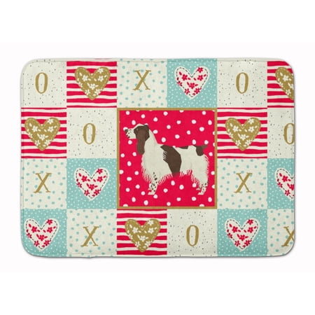 Carolines Treasures English Springer Spaniel Love Machine Washable Memory Foam Mat doormats, Multicolor