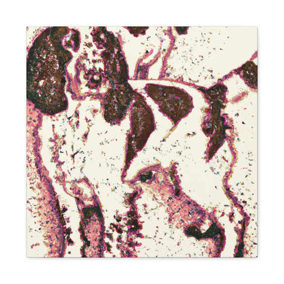 English Springer Spaniel Pointillism - Canvas