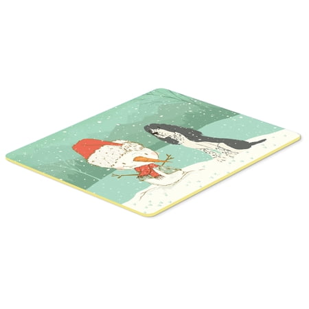 English Springer Spaniel Snowman Christmas Kitchen or Bath Mat 24x36