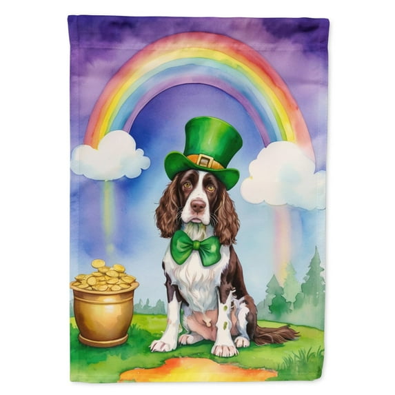 English Springer Spaniel St Patrick's Day House Flag 28 in x 40 in