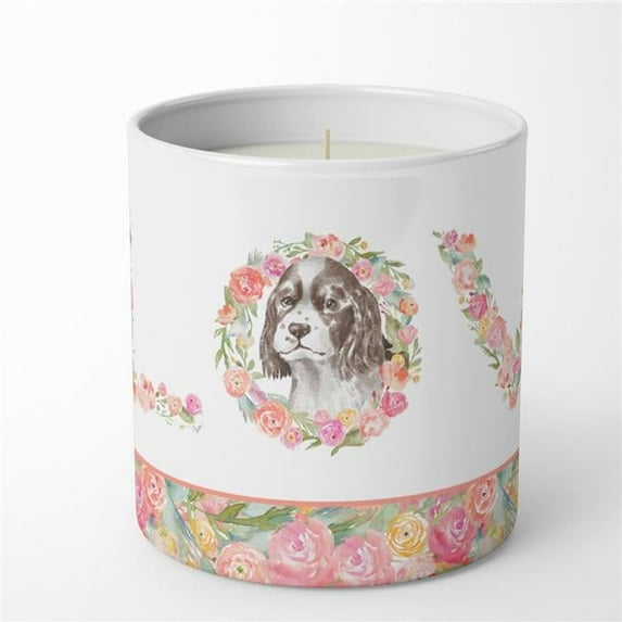English Springer Spaniel Style 9 LOVE 10 oz Decorative Soy Candle