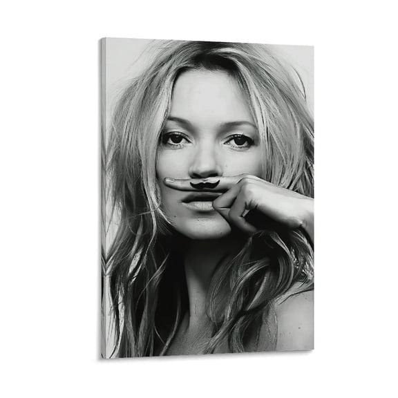 English Supermodel Kate Moss LIFE IS A JOKE Art Poster-denoise-denoise-denoise-denoise Painting On Canvas Wall Art Poster Scroll Picture Print Living Room Walls Decor Home Posters 20x30inch(50x75cm)