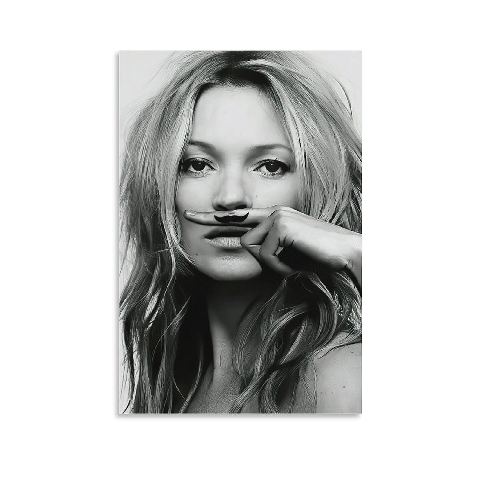 English Supermodel Kate Moss LIFE IS A JOKE Art Poster-denoise