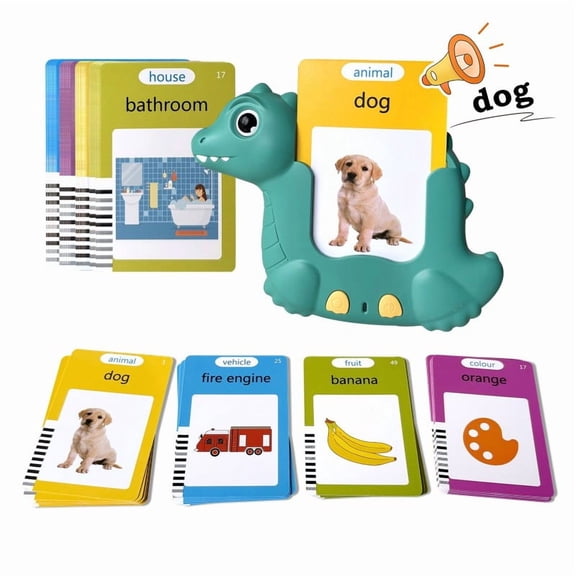 English Talking Flash Cards for Toddlers, 224/510 Sight Words with Sound for Speech Therapy, Autism Learning Toys, Educational Pocket Speech Toy for Kids Ages 2-6