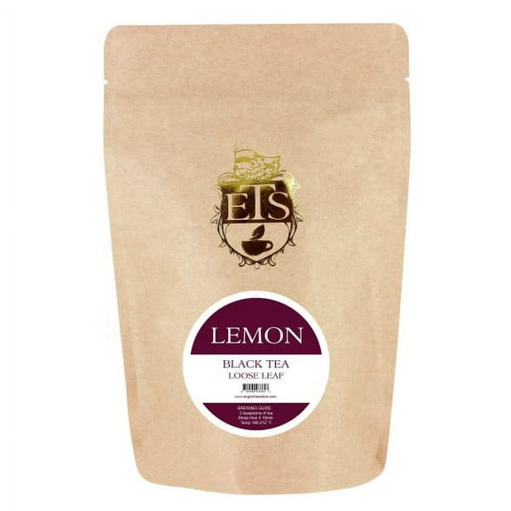 English Tea Lemon Black Tea - Loose Leaf Pouches - 4oz