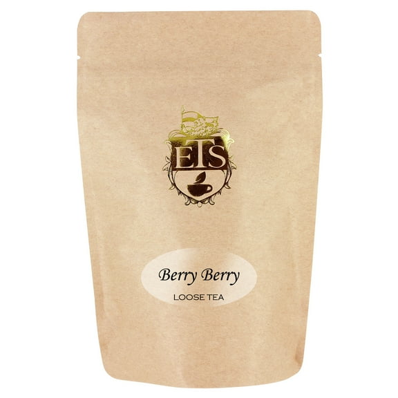 Berry Berry Herbal Tea | Loose Leaf Fruit & Herb Tea Pouches - 16oz | Caffeine-Free | Hibiscus Elderberry Currant Blend | Refreshing Hot or Iced | Naturally Tart Berry Flavor | Rich in Vitamin C