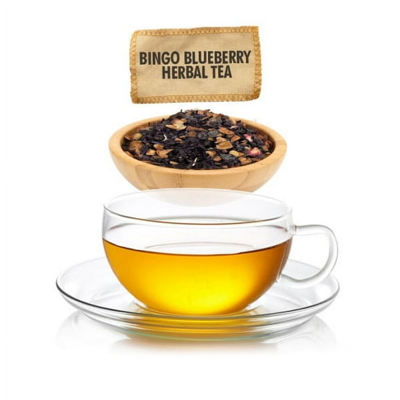 English Tea Store Bingo Blueberry Herbal Tea - Loose Leaf - Sampler Size 1oz