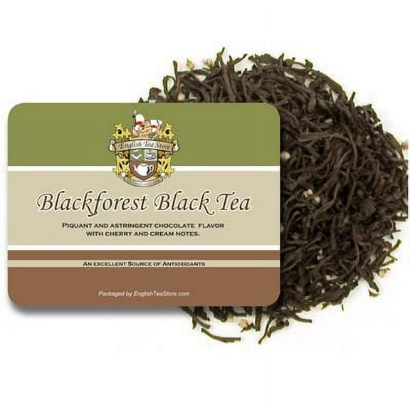 English Tea Store Black Forest Naturally Flavored Black Tea Leaf Pouches 16oz