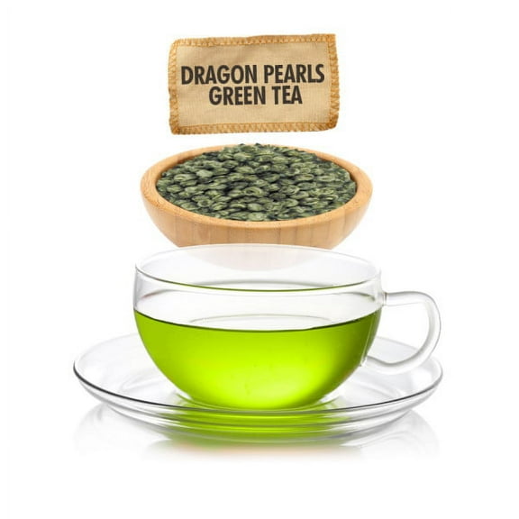 English Tea Store Dragon Pearls Green Tea Leaf Tea Variety 1oz