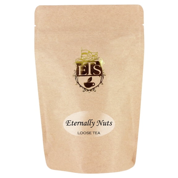 Eternally Nuts Herbal Tea Pouches - 16oz | Loose Leaf Fruit and Nut Infusion | Almond Hazelnut and Hibiscus Blend | Naturally Caffeine-Free Herbal Tisane | Fruity Nutty Tea Flavor
